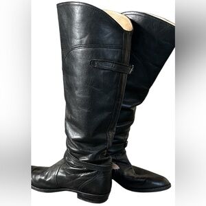 FRYE Tall Black Riding Boots 18" Shaft 10 M